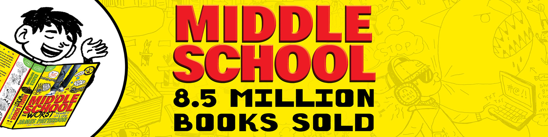 Middle School 8.5 million books sold